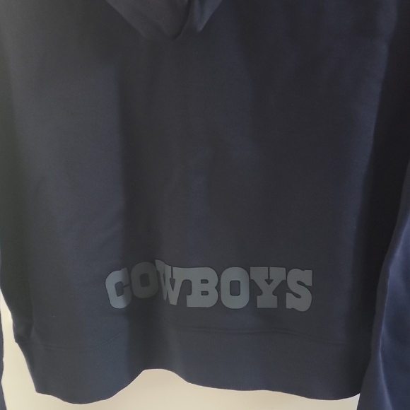 NFL Women's Dark Blue Cropped Hoodie - Picture 4 of 4